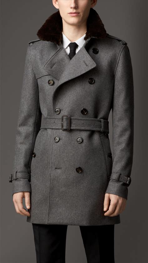 trench homme burberry|burberry cashmere trench coat men's.